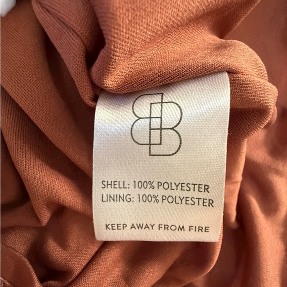 Baltic Born Women’s Jasmine Ruffle Maxi Dress Rosy Brown Size Large Formal - Picture 8 of 9